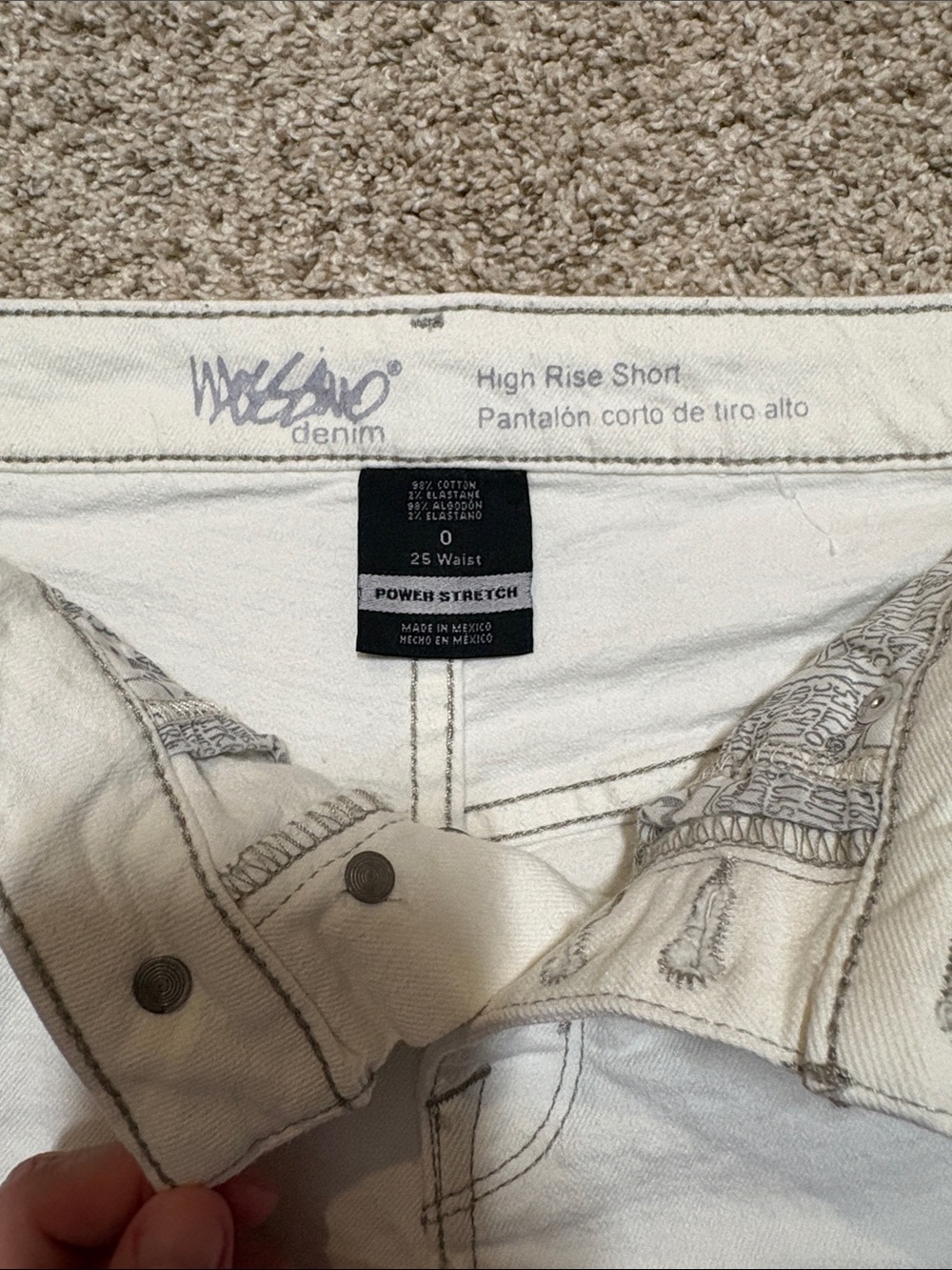 Mossimo High Rise Short Size 0/25 - Picture 3 of 4